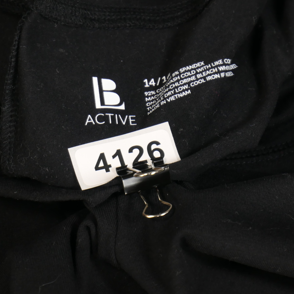 Lane Bryant LB Active Capri Pants Womens 14 16 Black Stretch Sweatpants Athletic - Picture 7 of 7